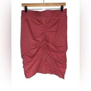 Sundry For Evereve Women Ruched Sides Ribbed Fitted La Lune Skirt Size 3 Pull On